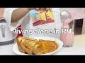 Living alone in the philippines  online job tips for beginners  garlic bread w cheesy sauce