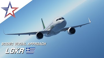 MSFS 2020 | Scenic Visual Approach into LGKR | FBW A32NX