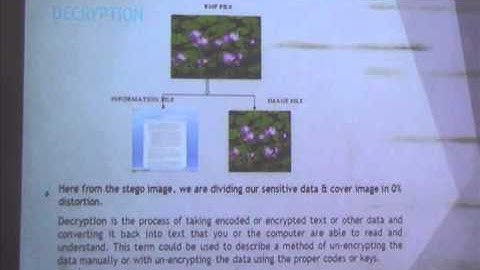 An efficient lossless data hiding scheme on steganography method  project by veltech polytechnic stu