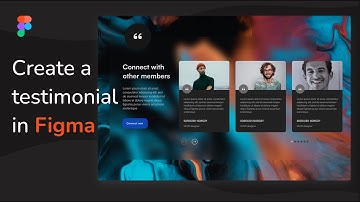 Creating a Modern Testimonial In Figma Step By Step | UI Design Tutorial | Figma Tutorial