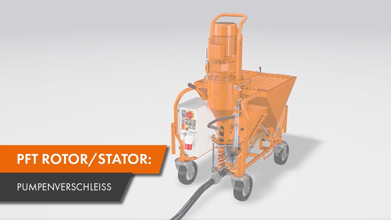 PFT Rotor/Stator: Pumpenverschleiß