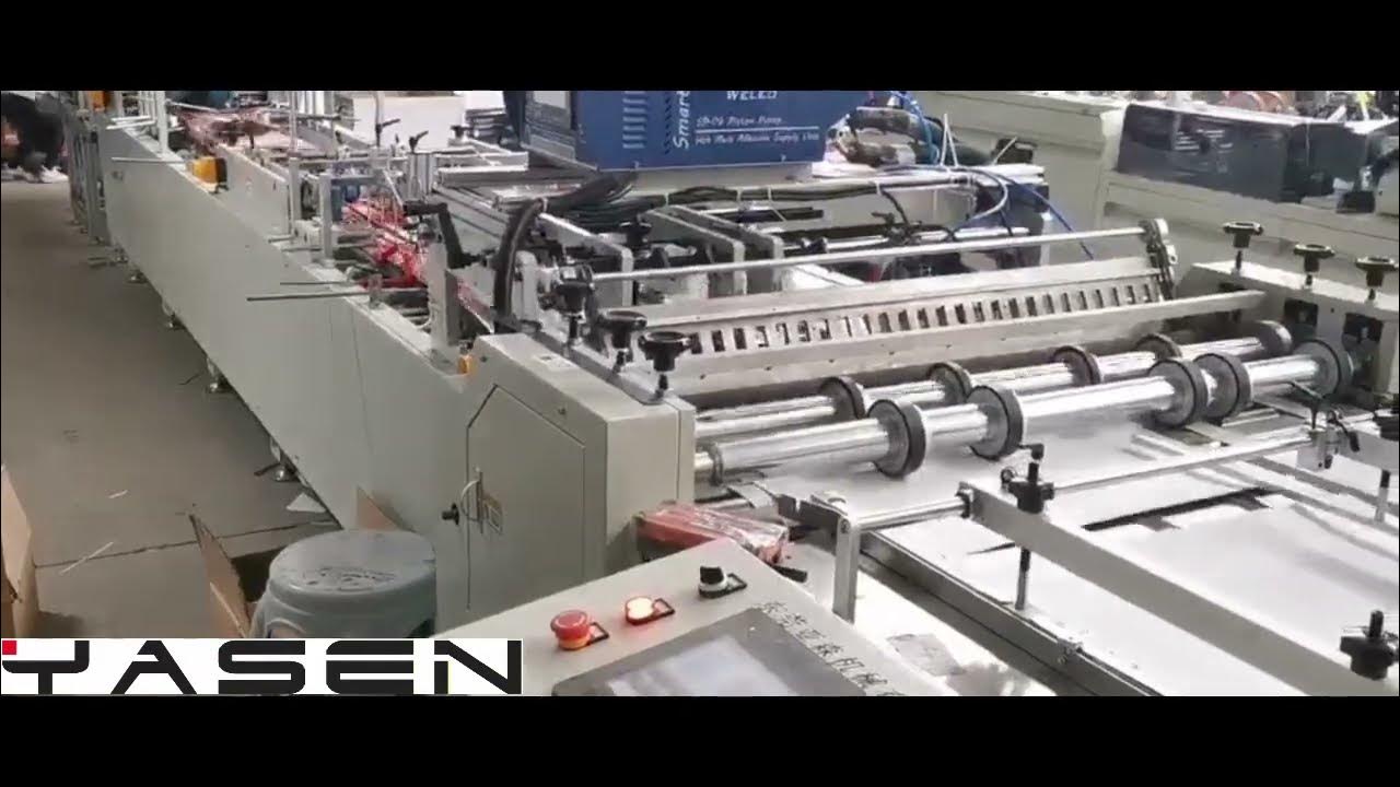 Paper bags manufacturing machine full line from paper sheets to paper