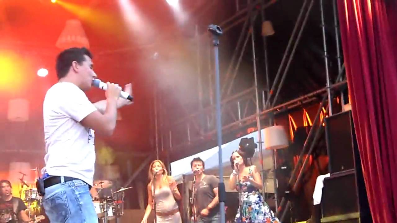 Jan Smit en cameraman JAAP@thuis festival Utrecht 090710.Terug in de tijd.