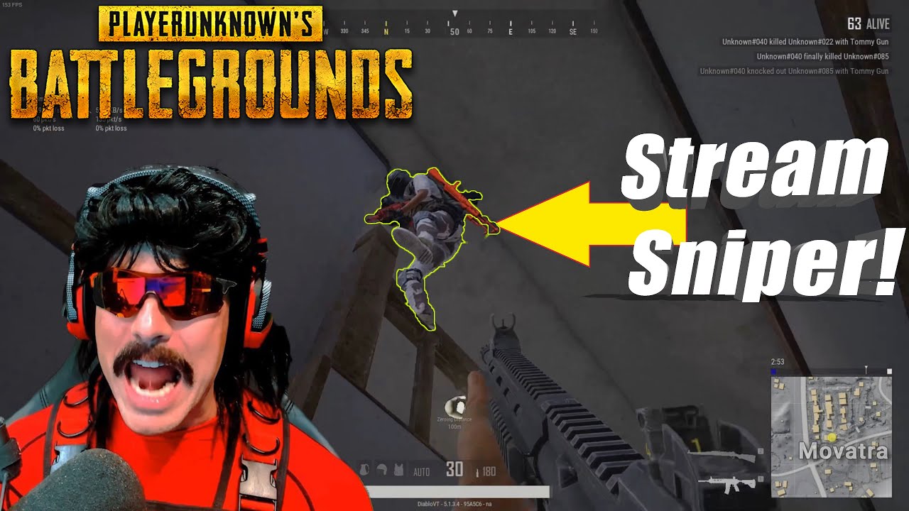 DrDisrespect Back To PUBG BUT Rage Quits (Stream Sniper)!