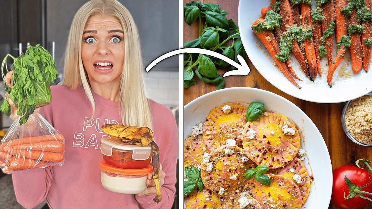 Turning Random Leftovers into a Gourmet Vegan Meal - YouTube