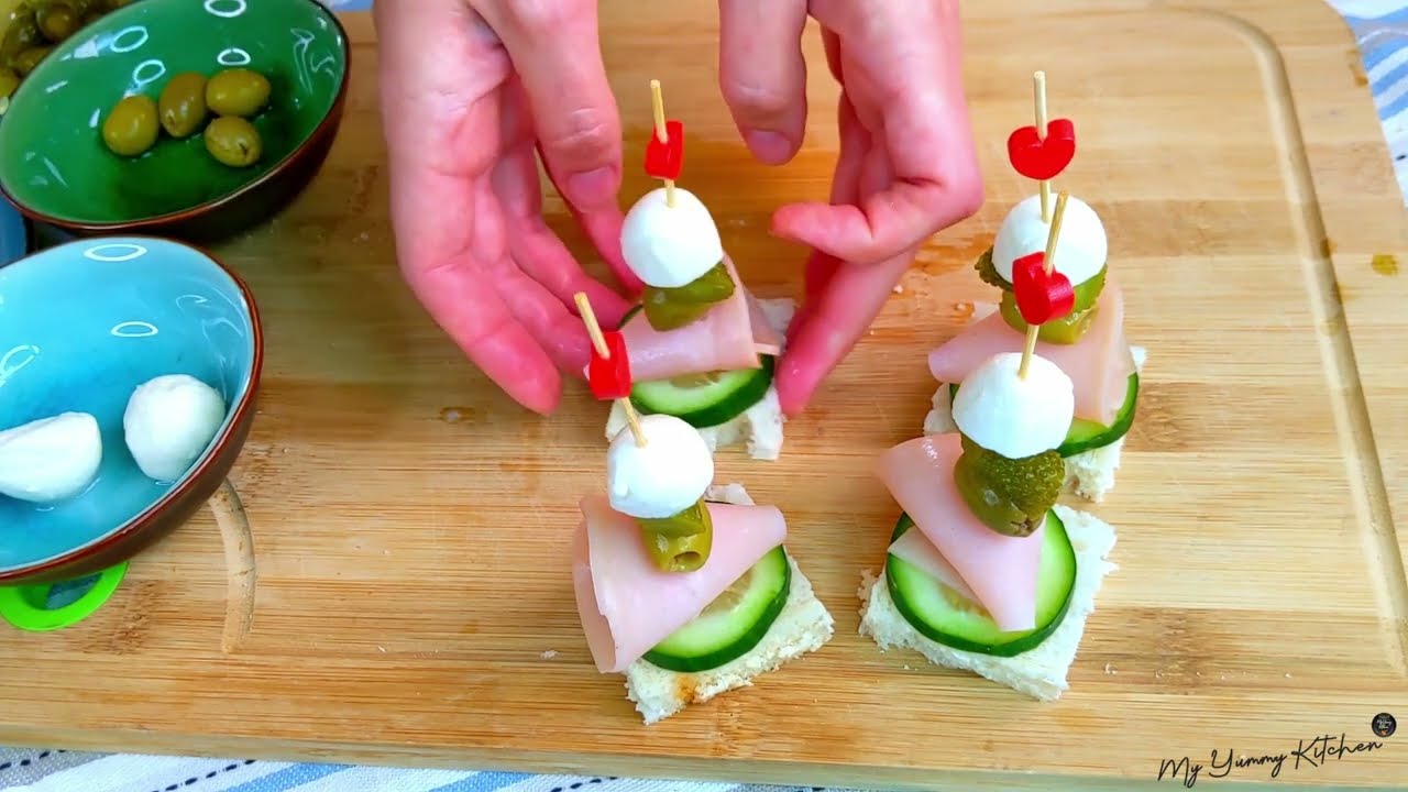 Идеи для закусок | Очень легко сделать | красивые и такие вкусные...