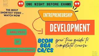 Entrepreneur Environment #education #bba #bcom #entrepreneurship #ca #cs #graduation #exam #commerce