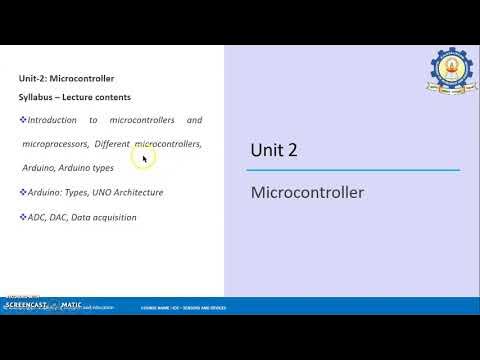 Unit - 2 (Microcontroller) - Part - 1 - YouTube