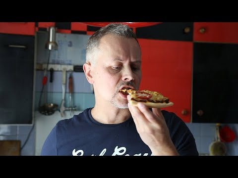 Тонкая пицца с фаршем