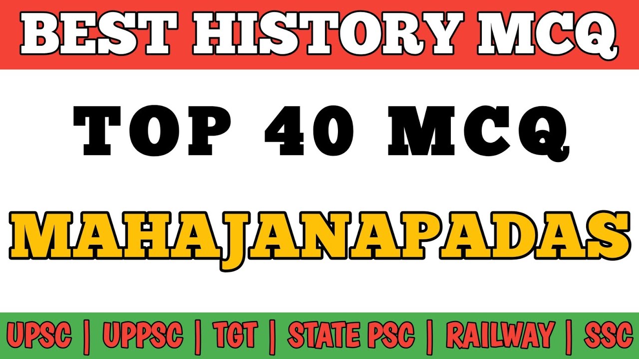 Best MCQ Mahajanpada in India | History MCQ Questions | MCQ Competitive Exams 