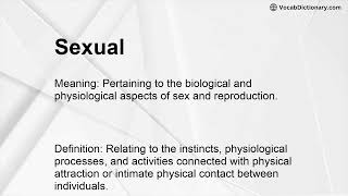 Sexual Meaning