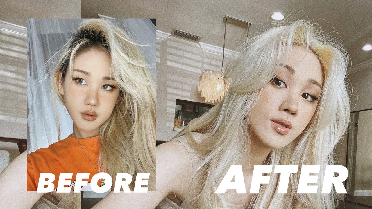 How I Touch Up My Roots At Home | 집에서 뿌리 탈색/염색 하는 법