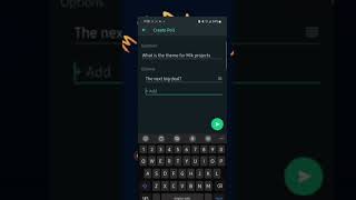 How to create a poll