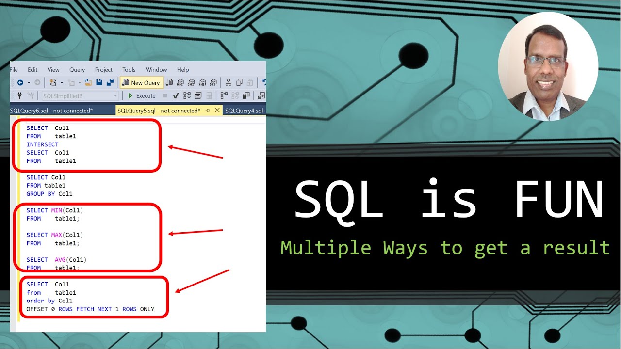 SQL with Fun 1 - Multiple ways to get a result - YouTube