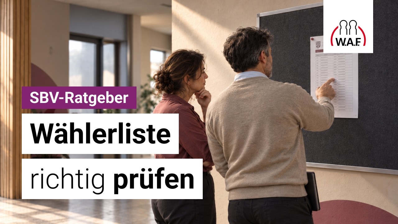 SBV-Wahl: So prüfst du die Wählerliste richtig