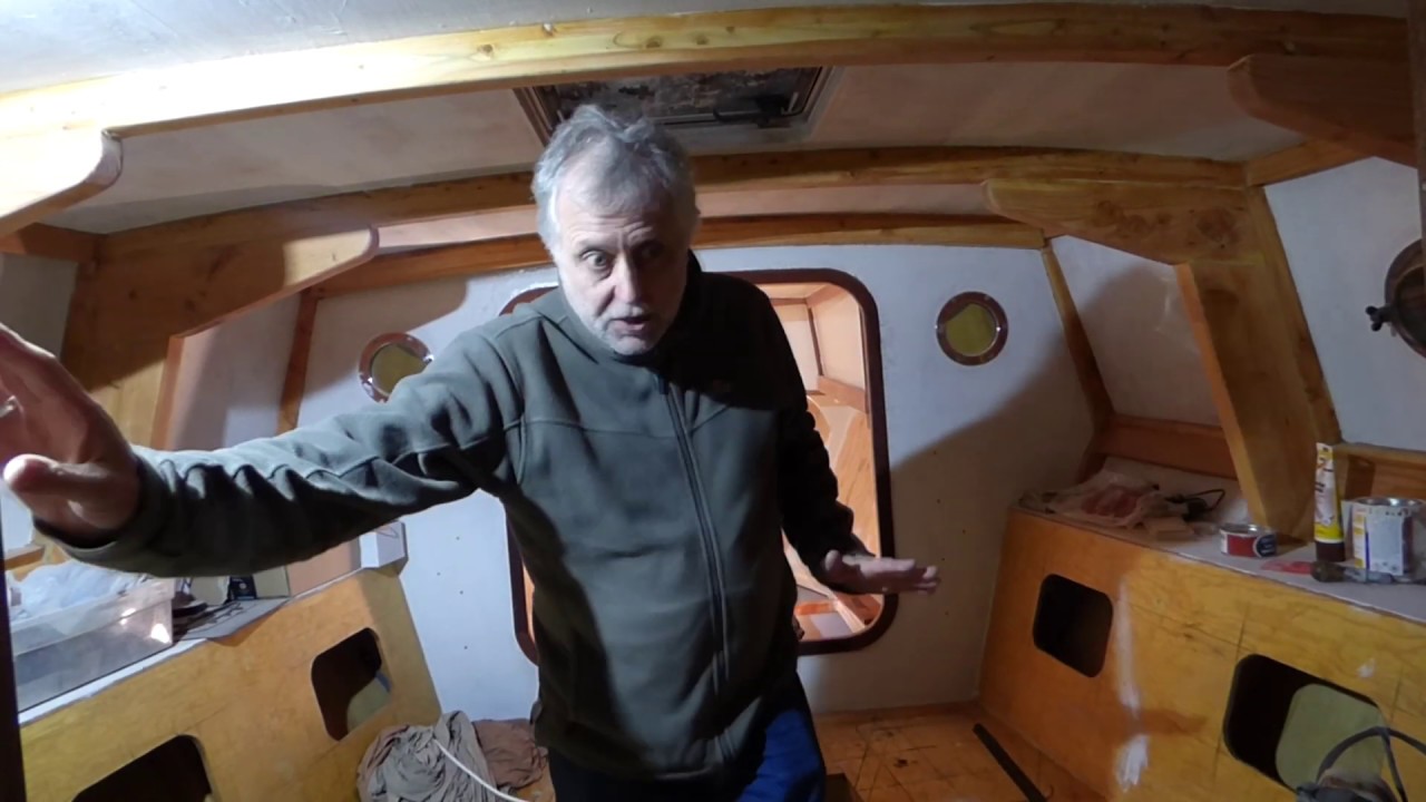 Reclaimed mahogany and the fore cabin - SV Tapatya EP120