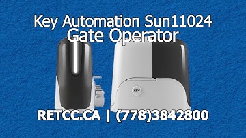 How to Install the Sliding Gate Motor SUN11024 Key Automation provided by Royal Gates in BC, Canada