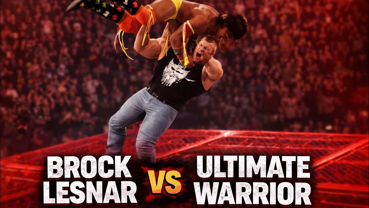 BROCK LESNAR vs ULTIMATE WARRIOR – HELL IN A CELL || 4k || Ps5Pro ||