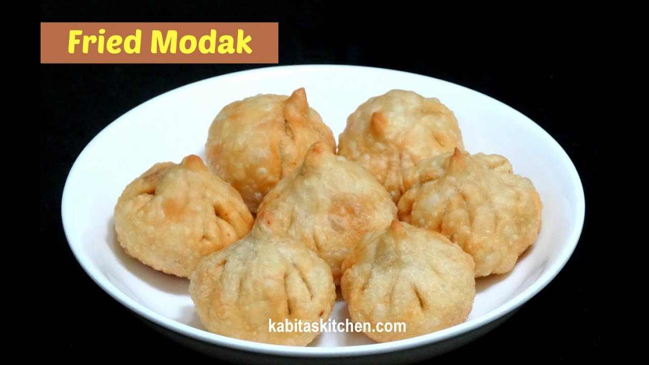 Fried Modak Recipe | Dry Fruit Modak | Maharashtrian Modak Recipe by Kabitaskitchen | Kabita Singh | Kabita