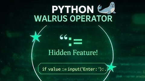 Python Walrus Operator Explained: Why This “:=” Hidden Feature Changes Everything🦭