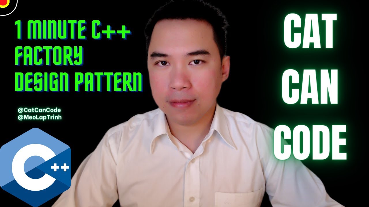 1 Minute C++ Design Pattern Factory | Cat Can Code - YouTube