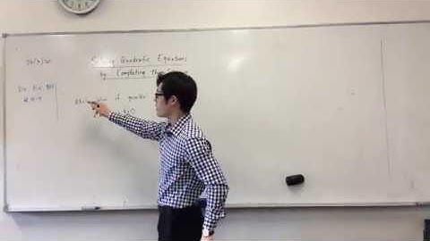 Solving Quadratic Equation by Completing the Square Part 3