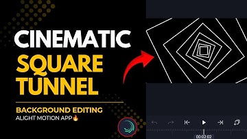 Hypnotic Square Tunnel Animation in Alight Motion | Easy Background Effect Tutorial 2025