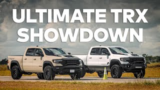 702 HP RAM TRX vs 1012 HP Hennessey MAMMOTH // Drag Race Comparison!