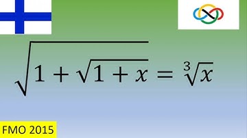 Finnish Math Olympiad: can you find x? (the end could be tricky!)