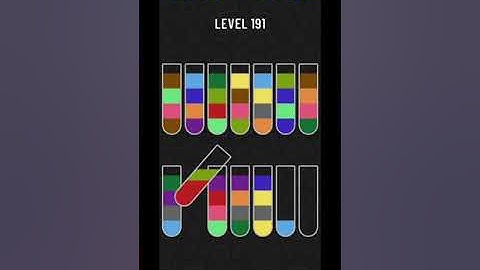 Water sort puzzle level 191