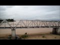 Bhubaneshwar Rajdhani Express Crosses the Brahmani River after Jajpur, Coastal Orissa
