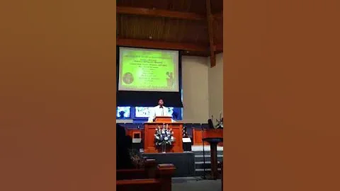 Pastor Jason McSwain singing hymn "Lord It's Me Ag...