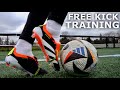 Training  free kicks in adidas predator 24 elite