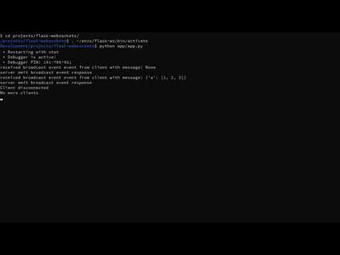 Demo Flask WebSocket Server