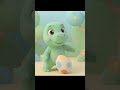 Dino Dani cuida a  el Huevito 🦖🥚 | Canción Infantil #youtube #kids #shorts  #paraniños