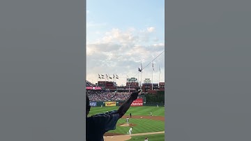 Trea Turner doubles (25) on a sharp line drive to center fielder Alex Call.  Nick Castellanos scores