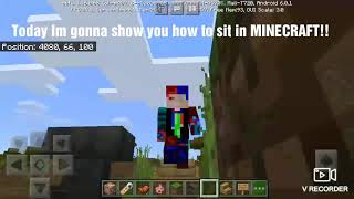 How To Sit In Minecraft 100 Working No Mods No Addon No Redstone Any Edition Any Version