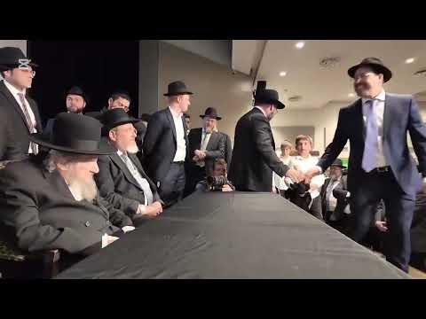 קבלת פנים לראש הישיבה הגר״ד לנדו בעיר קליבלנד לרגל בואו למען קרן עולם התורה