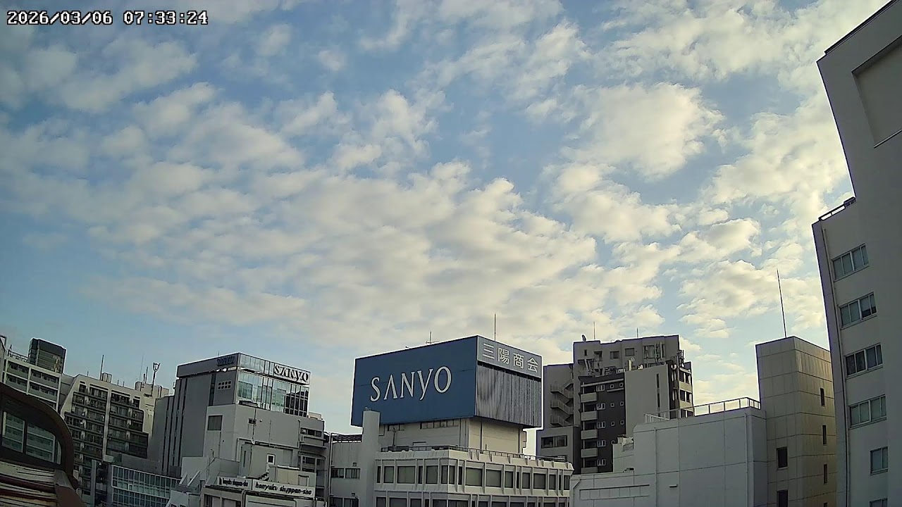 東京都新宿区本塩町お天気ライブカメラ Tokyo Shinjuku Live camera.world.cam