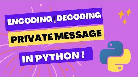 i write a code that will encode your message 🙂 its really cool , code in the description 👇