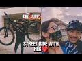 Mtb street ride with beautiful girl  suman tmg  dirt jump  maggie