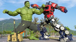 Transformers: The Last Knight  Optimus Prime vs Hulk Full Movie | Paramount Pictures [HD]