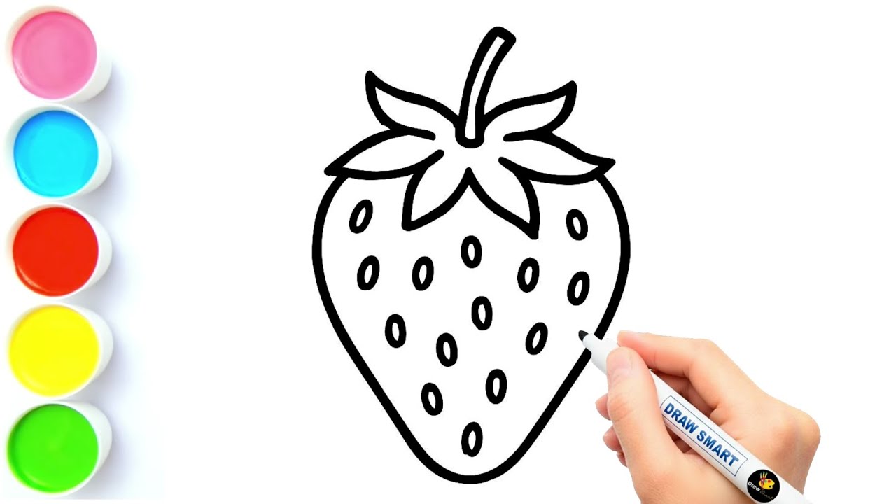 How to Draw a Strawberry Step by Step | Easy Drawing for Beginners ...