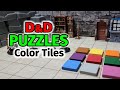 Colorful logic puzzle for dungeons  dragons  color tile dnd puzzle idea dnd puzzles