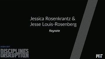 ACADIA 2017 Keynote - Nervous System