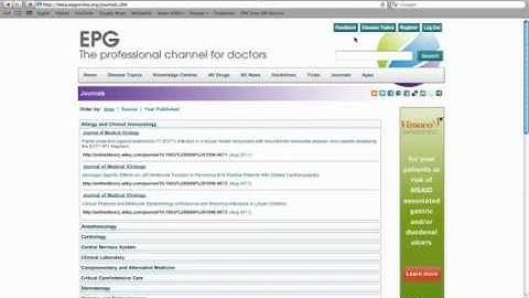 EPG Online Demonstration Video