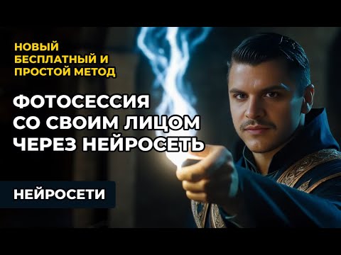 Генерация фотографий СО СВОИМ ЛИЦОМ через НЕЙРОСЕТЬ! Новый БЕСПЛАТНЫЙ и простой метод!