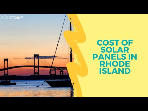 Cost of Solar Panels in Rhode Island | New England Clean Energy