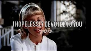 Grease- i hopelessly devoted to you (vaselina) lyrics/letra english-español