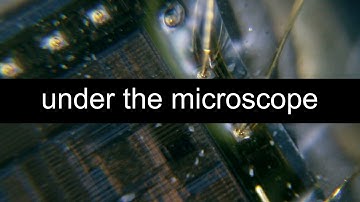 Electronic parts under the MICROSCOPE // invisible world